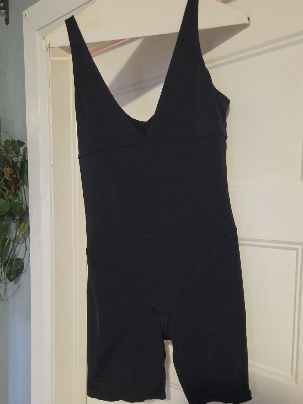 Secret Black Womens One-Piece Slim Fit  - Classic V-Neck Body Suit